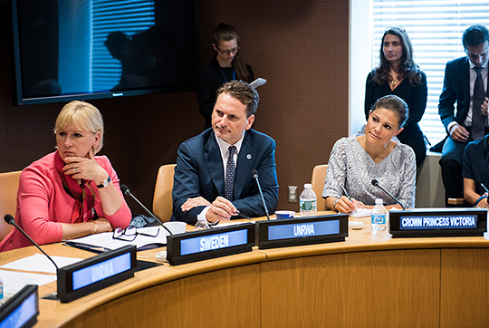 photo kungahuset.se CP Victoria at the UN Generall Assembly Crown Princess attended the "Ocean Conference" held at the United Nations Headquarters in New York City